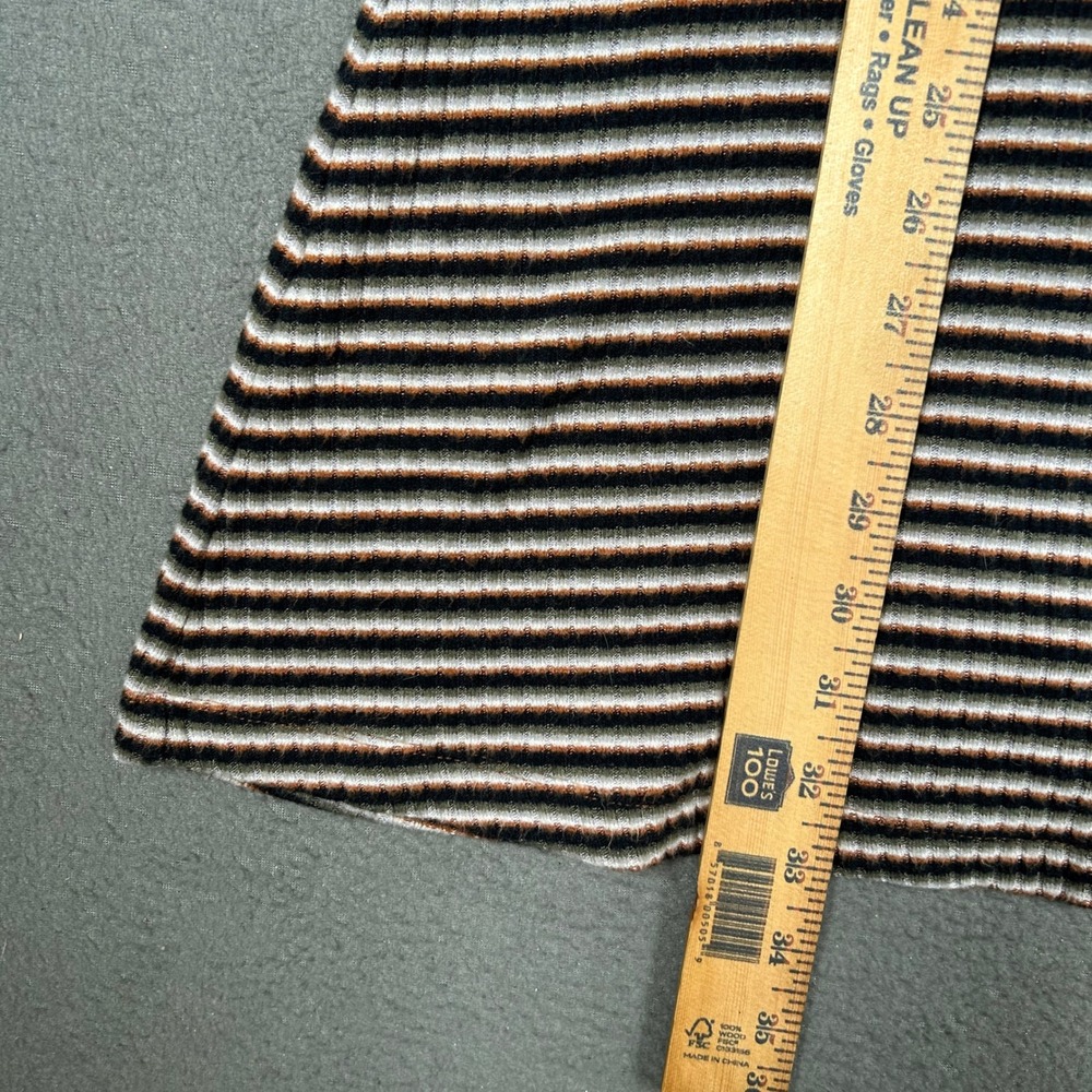 American Eagle Dress Women Large Multi Color Striped Henley Ribbed A-Line Knit - Picture 5 of 6